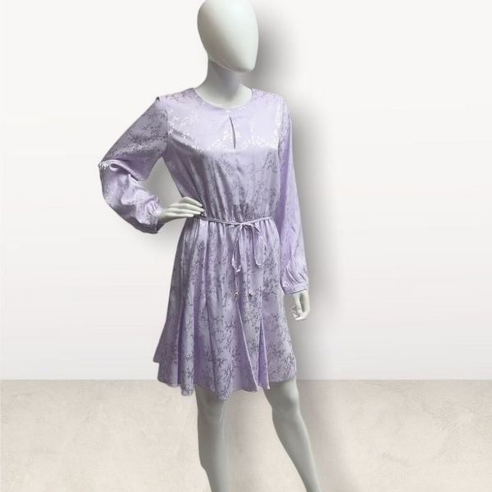 Emma & Michele Lilac Long Sleeve‎ Dress